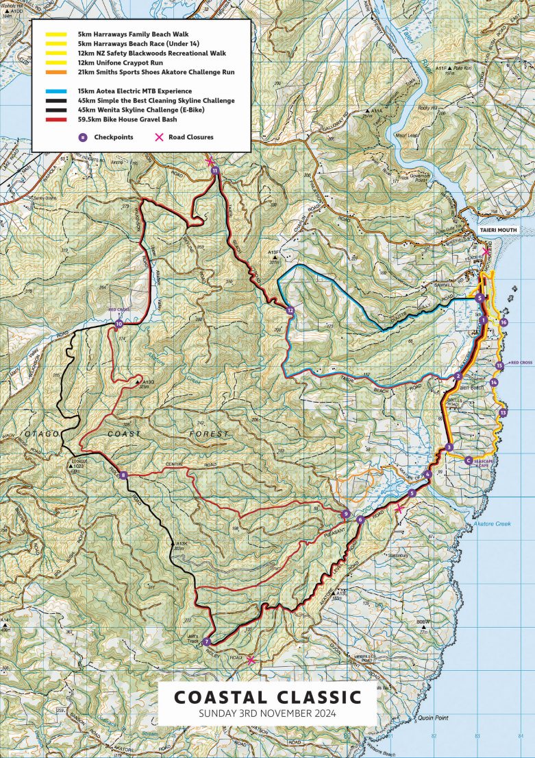 Coastal Classic 2025 maps